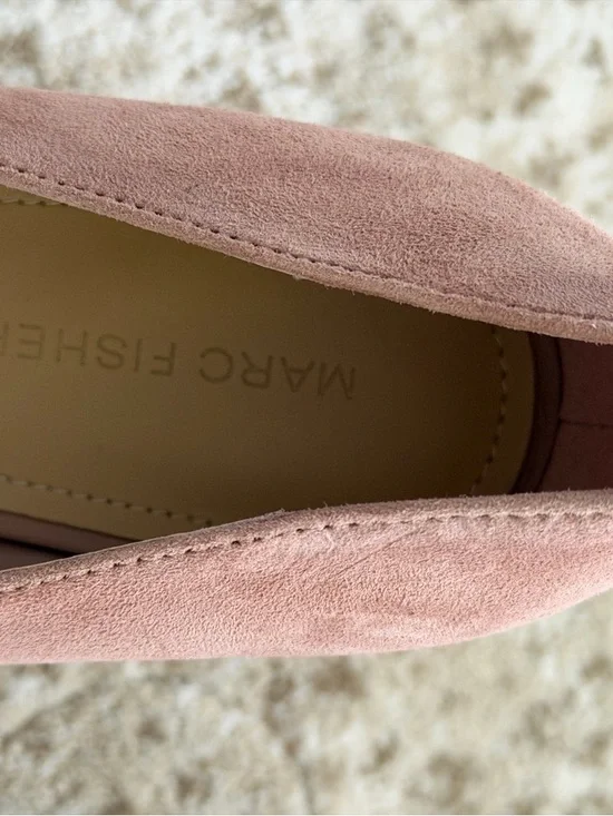 Marc Fisher Dusty Pink Suede Pointed Toe Pumps - Picture 2 of 7